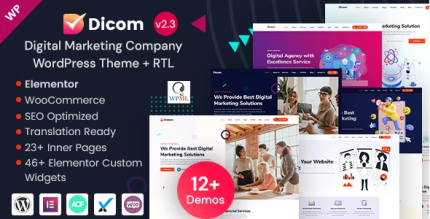 Dicom ? IT Startup & SEO Marketing Services WordPress Theme 2.3