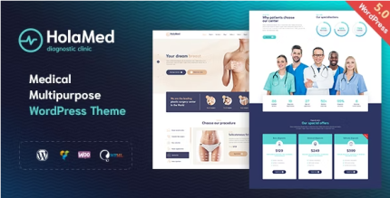 HolaMed ? Medical Diagnostic & Plastic Surgery Clinic WordPress Theme 2.0