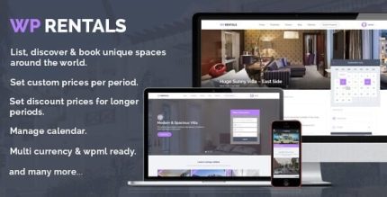 WP Rentals WordPress Theme 3.11.2 ? Booking Accommodation