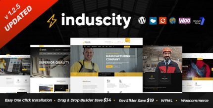 Induscity ? Factory And Manufacturing WordPress Theme 1.3.5