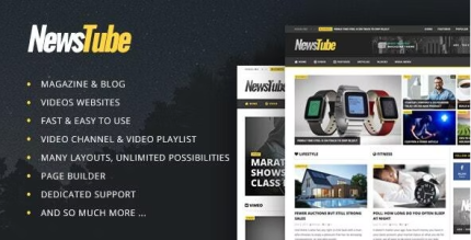 NewsTube ? Magazine Blog & Video WordPress Theme 1.5.3.4
