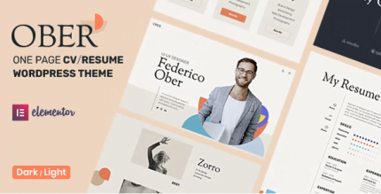 Ober ? CV Resume WordPress Theme 1.2.3