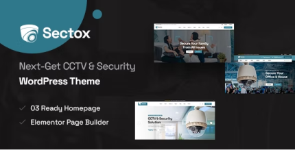 Sectox ? CCTV & Security WordPress Theme 1.0.5