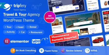 Tripfery ? Travel & Tour Booking WordPress Theme 1.3.2